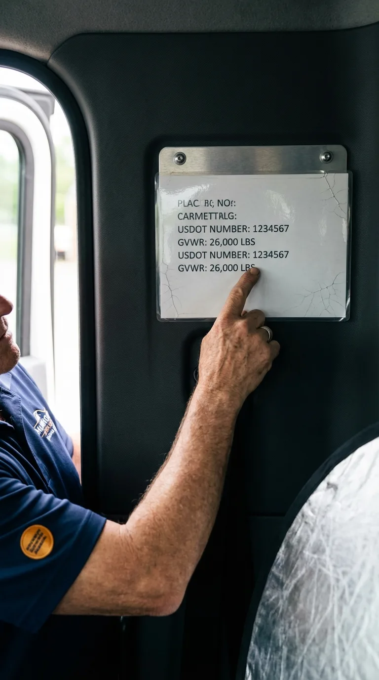 USDOT licensing placard verification in Comstock Park